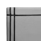 Cabeceira Estofada Royal 195cm Linho Com Fita Preta Star Conf