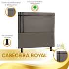 Cabeceira Estofada Royal Em Madeira De Eucalipto 140cm Suede