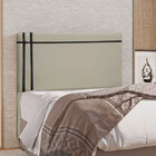 Cabeceira Estofada Royal Em Madeira De Eucalipto 160cm Suede