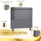 Cabeceira Estofada Royal Em Madeira De Eucalipto 90cm Suede C