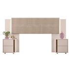 Cabeceira Estofada Rúbia Com Mesa De Cabeceira Dj Móveis