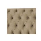 Cabeceira Estofada Solteiro 100 Cm Jade Suede Bege Escuro