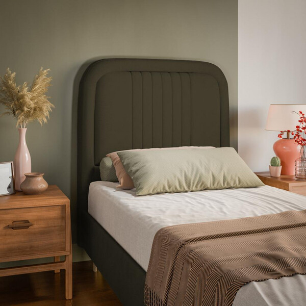 Cabeceira Estofada Solteiro 100cm Veloplus Chicago Dobuê