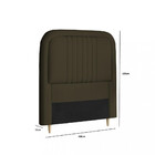Cabeceira Estofada Solteiro 100cm Veloplus Chicago Dobuê