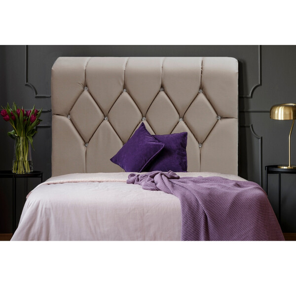 Cabeceira Estofada Solteiro 88cm Veludo Milena Jsw