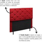 Cabeceira Estofada Solteiro 90 Cm Alemanha Suede Vermelho