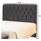 Cabeceira Estofada Solteiro 90 Cm Bolívia A01 Suede Cinza