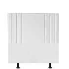 Cabeceira Estofada Solteiro 90 Cm Grécia A01 Suede Branco