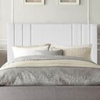 Cabeceira Estofada Solteiro 90 Cm Grécia A01 Suede Branco