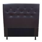 Cabeceira Estofada Solteiro 90cm Corano Marrom