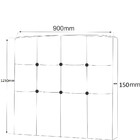 Cabeceira Estofada Solteiro 90cm Corino Denver Viero