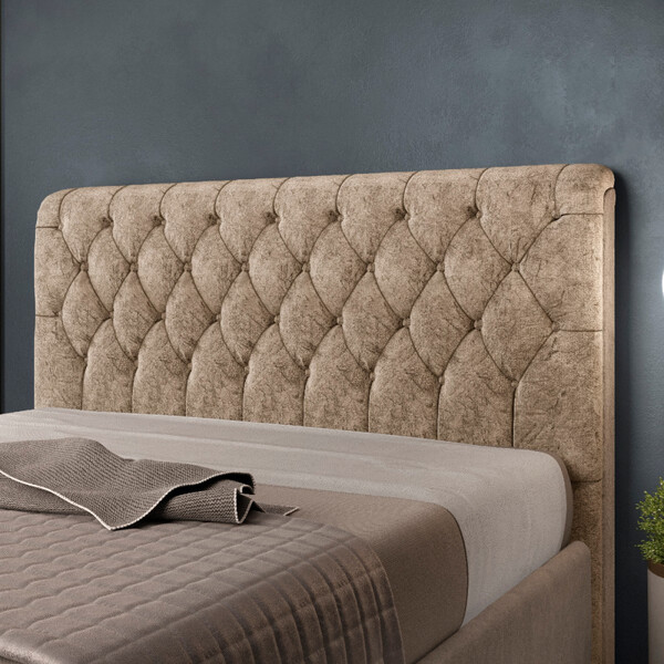 Cabeceira Estofada Solteiro 90cm Suede Amassado Paris Js Móve