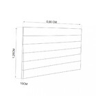 Cabeceira Estofada Solteiro 90cm Veludo Vian