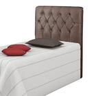 Cabeceira Estofada Solteiro Box Grécia Chocolate Carmolar