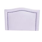 Cabeceira Estofada Solteiro Branca Línea Corino Tacha Fumê