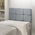 Cabeceira Estofada Solteiro Com Strass Mila 0 90 Suede Amassa