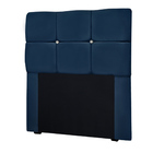 Cabeceira Estofada Solteiro Com Strass Mila 0 90 Veludo - Vs