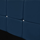 Cabeceira Estofada Solteiro Com Strass Mila 0 90 Veludo - Vs