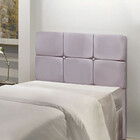 Cabeceira Estofada Solteiro Com Strass Mila 90cm Veludo Star