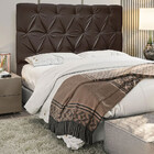 Cabeceira Estofada Star Em Madeira De Eucalipto Veludo 140cm