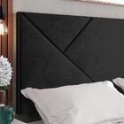 Cabeceira Estofada Suede Para Cama Box Casal 1,40 Nicole - Pr