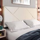 Cabeceira Estofada Suede Para Cama Box Casal Queen 1,60 Nicol