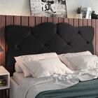 Cabeceira Estofada Suede Para Cama Box Casal Queen 1,60 Reale