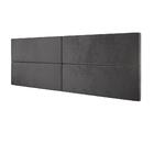 Cabeceira Estofada Suede Para Cama Casal Box 1,40 Capri - Cin