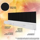 Cabeceira Estofada Suspensa Cama Casal Bulgária Branco/preto