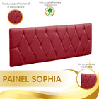 Cabeceira Estofada Suspenso Sophia Capitonê Casal Queen Size