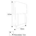 Cabeceira Estofada Turim 100 Cm Solteiro Suede Verde - Amaren