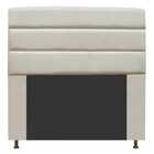 Cabeceira Estofada Turim 160cm Queen Courino Bege - D A Decor