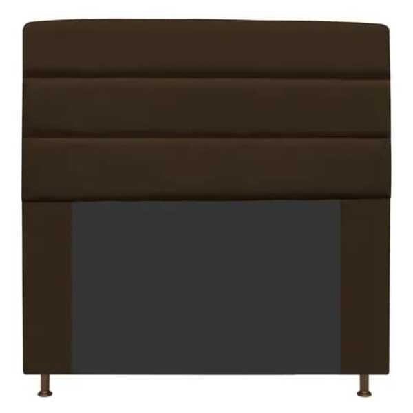 Cabeceira Estofada Turim 160cm Queen Suede Marrom - D A Decor