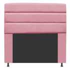 Cabeceira Estofada Turim 160cm Queen Suede Rosa Bebê - D A De