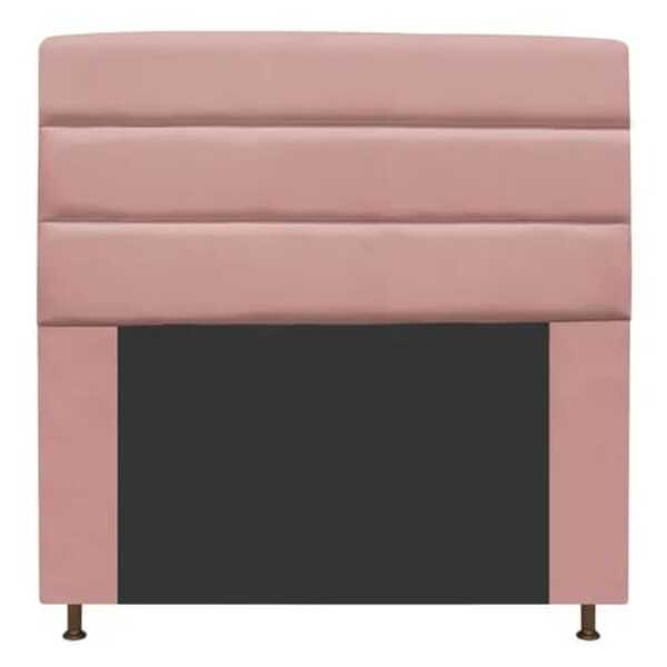 Cabeceira Estofada Turim 160cm Queen Suede Rosê - D A Decor