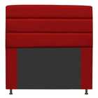 Cabeceira Estofada Turim 195cm King Courino Vermelho - D A De