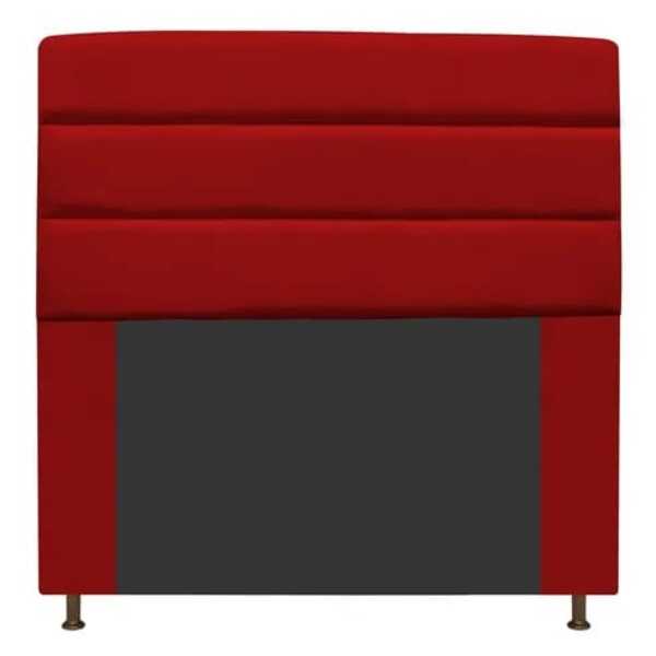 Cabeceira Estofada Turim 195cm King Courino Vermelho - D A De