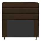 Cabeceira Estofada Turim 195cm King Suede Marrom - D A Decor