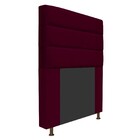 Cabeceira Estofada Turim 90 Cm Solteiro  Suede Bordô - Amaren