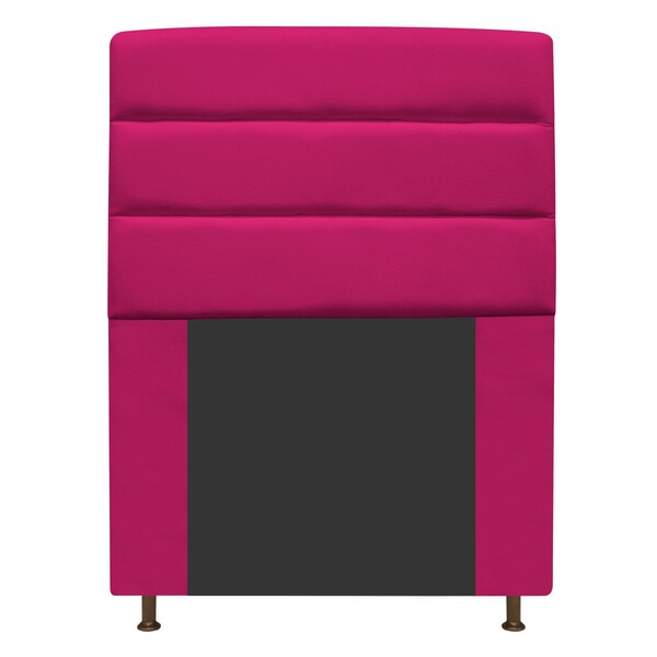 Cabeceira Estofada Turim 90 Cm Solteiro  Suede Pink - Amarena