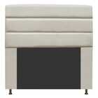 Cabeceira Estofada Turim 90cm Solteiro Courino Bege - D A Dec