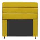 Cabeceira Estofada Turim 90cm Solteiro Suede Amarelo - D A De