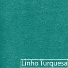 Cabeceira Estofada Veneza 140 Cm Casal Linho Azul Turquesa -
