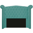 Cabeceira Estofada Veneza 140 Cm Casal Suede Azul Tiffany - D