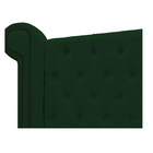 Cabeceira Estofada Veneza 140 Cm Casal Suede Verde - Amarena