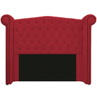Cabeceira Estofada Veneza 140 Cm Casal Suede Vermelho - Doce