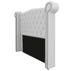 Cabeceira Estofada Veneza 160 Cm Queen Size Corano Branco - D