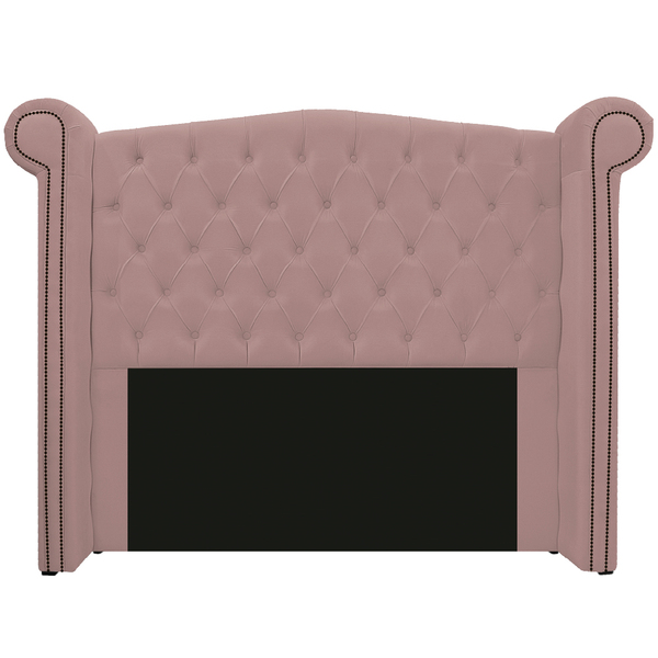 Cabeceira Estofada Veneza 160 Cm Queen Size Suede Rosê - Amar