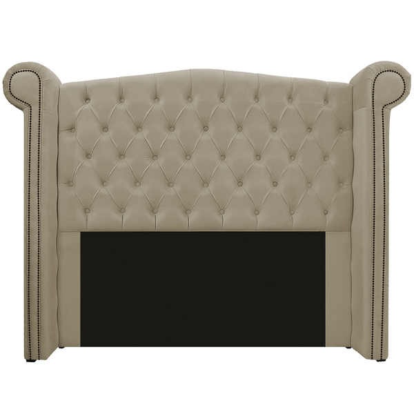Cabeceira Estofada Veneza 195 Cm King Size Linho Bege - Doce