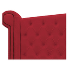 Cabeceira Estofada Veneza 195 Cm King Size Suede Vermelho - A